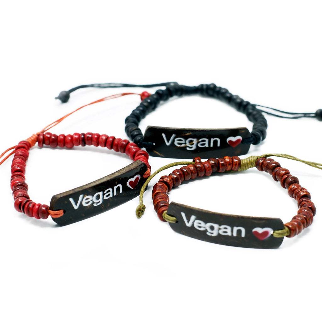 Vegan Coco Slogan Bracelet