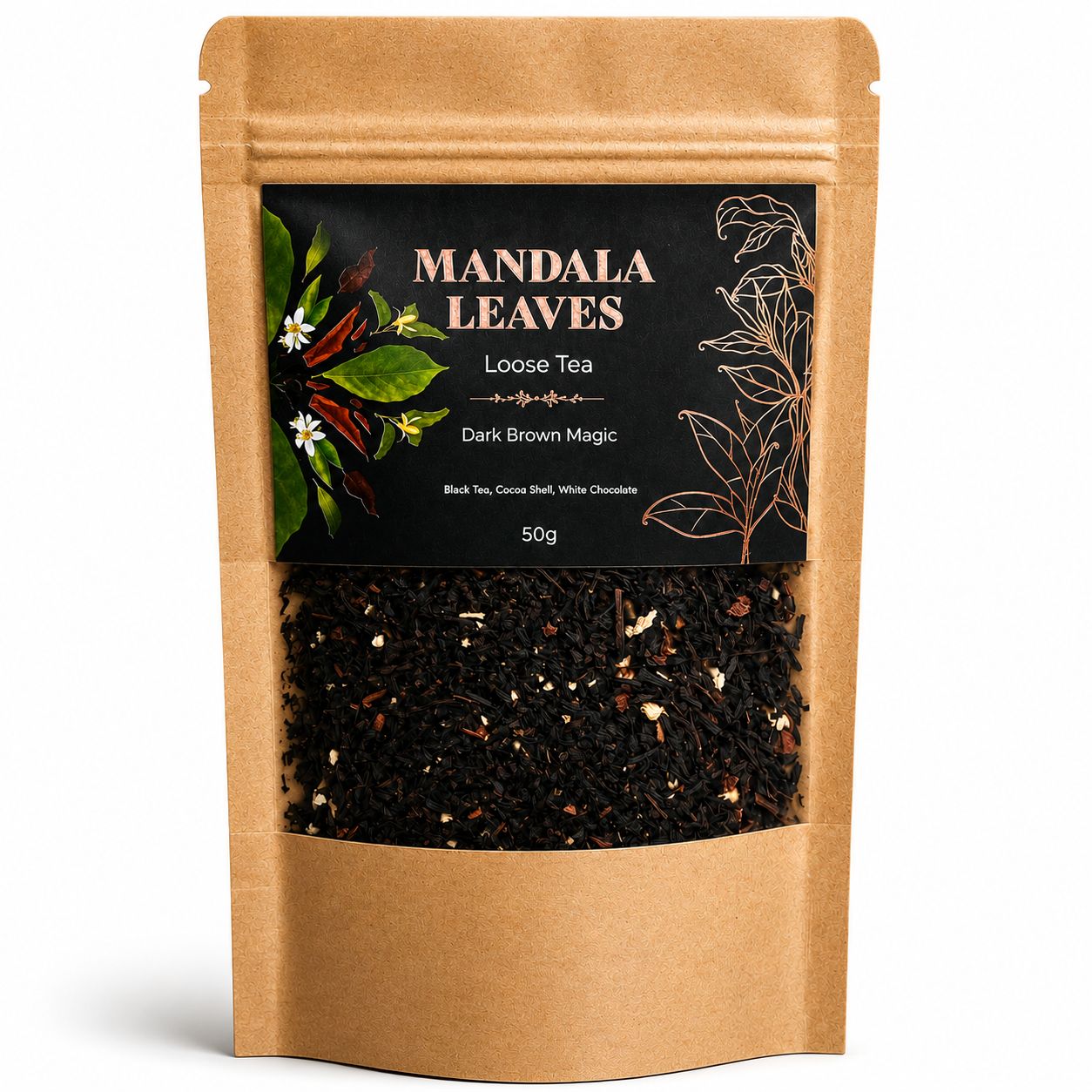 Dark Brown Magic Loose Leaf Black Tea Blend - 50g
