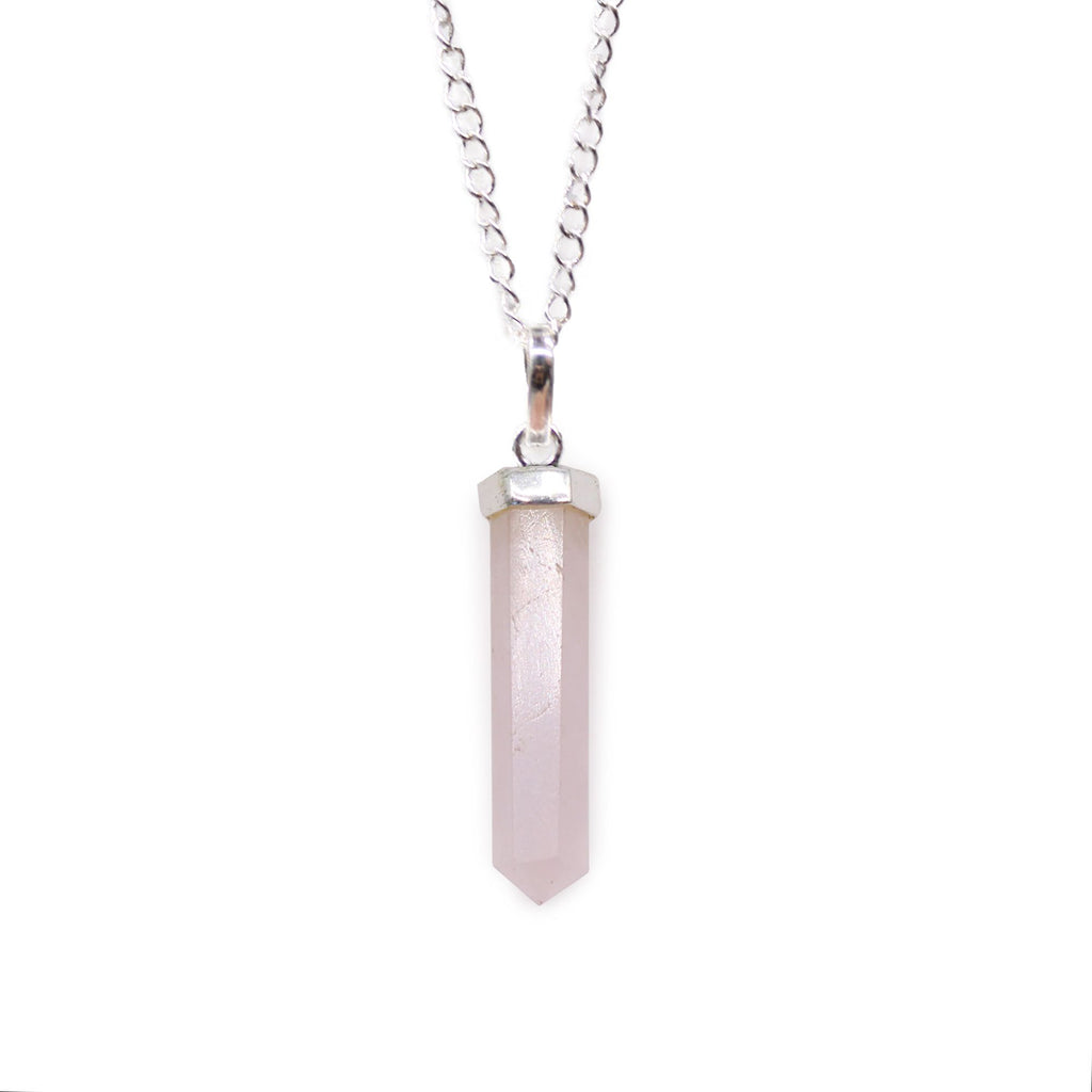 Rose Quartz Classic Point Gemstone Pendant