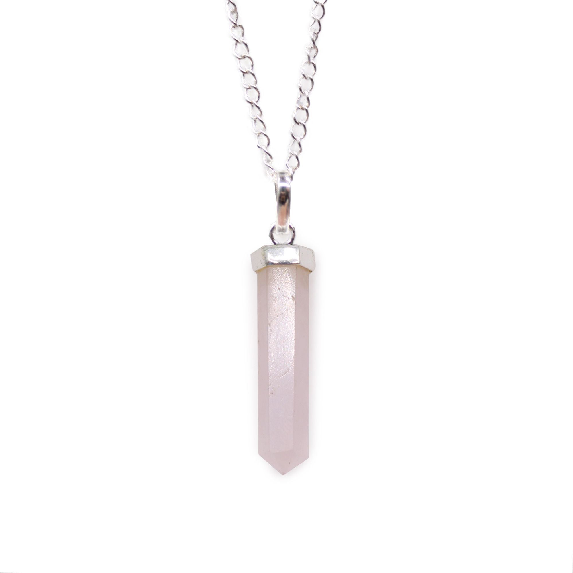 Rose Quartz Classic Point Gemstone Pendant