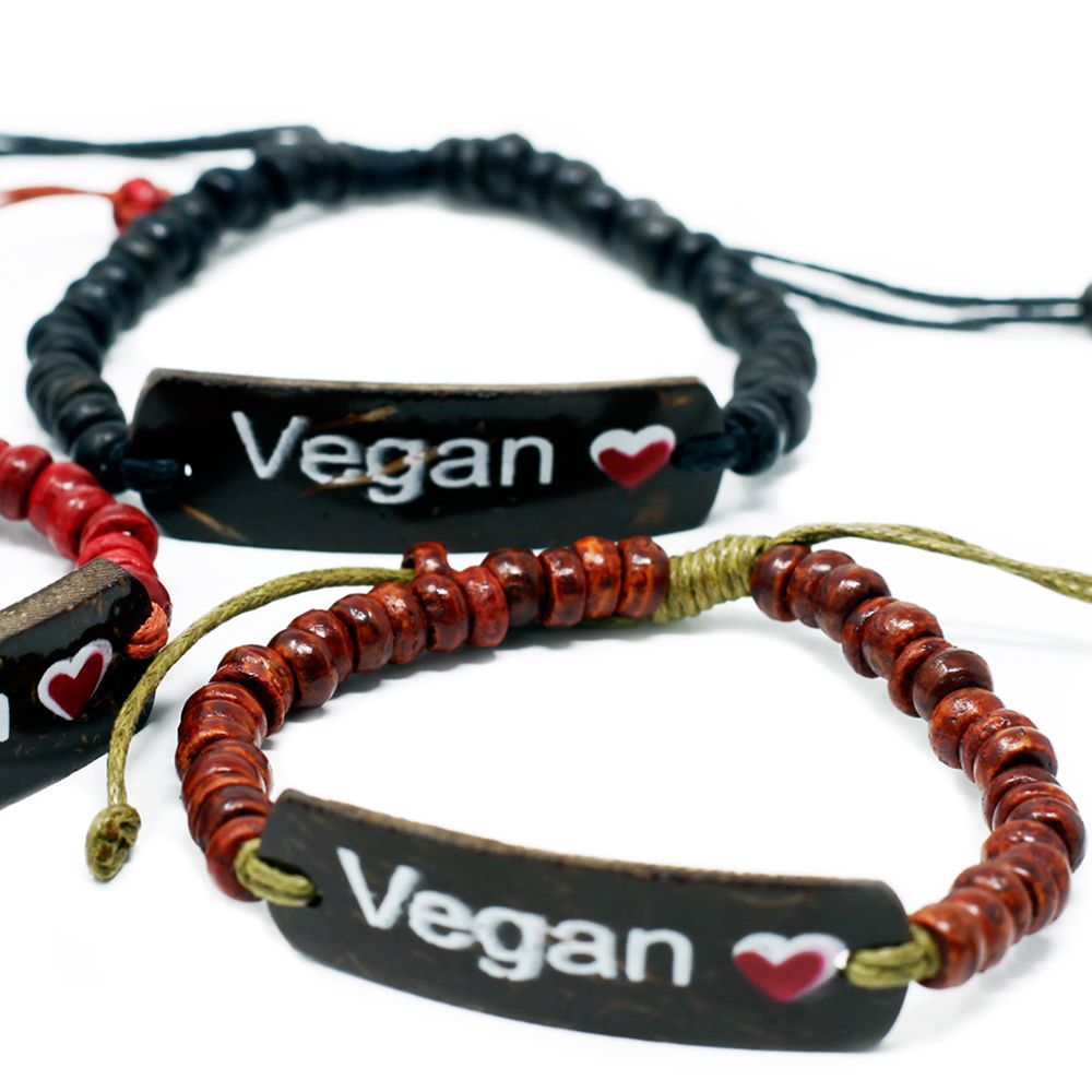 Vegan Coco Slogan Bracelet