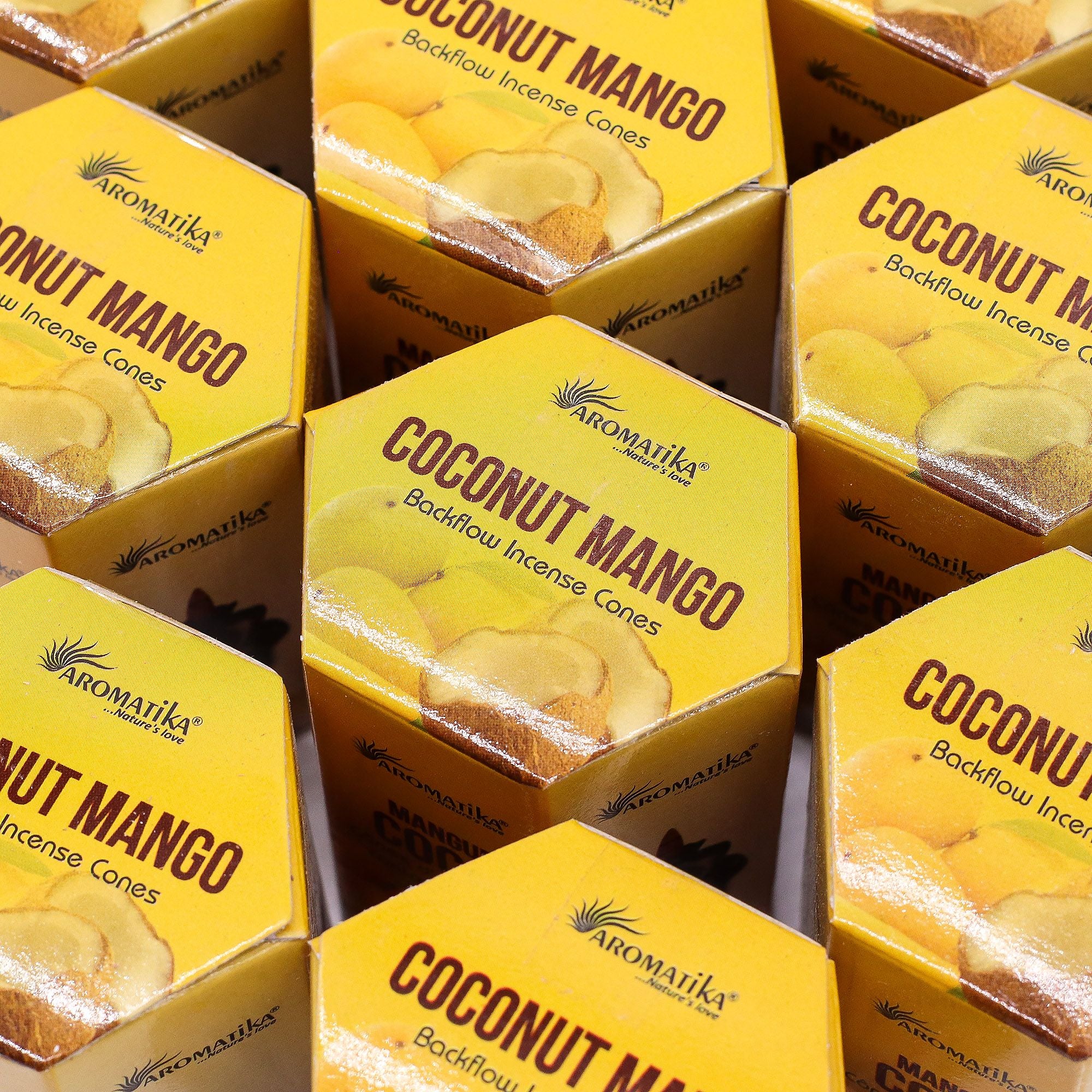 Coconut And Mango Masala Backflow Incense Cones - Pack of 10