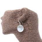 Mother of Pearl Classic Disc Shell Earrings - 925 Silver