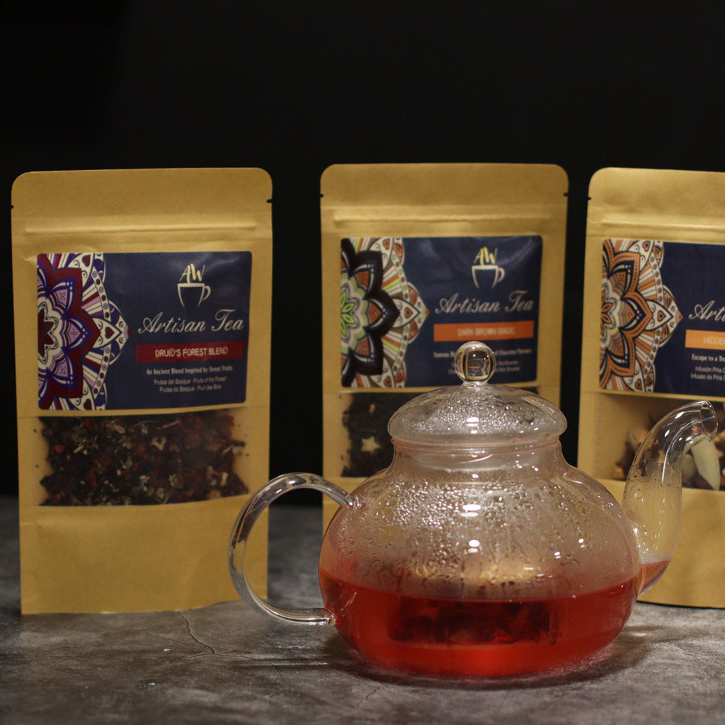 Round Pearl Glass Infuser Teapot - 800ml