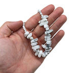 White Jasper Longstone Gem Necklace