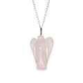 Rose Quartz Guardian Angel Gemstone Pendant