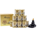 Sandalwood And Vanilla Masala Backflow Incense Cones - Pack of 10