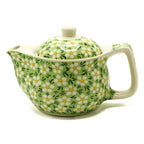 Small Green Daisy Herbal Teapot