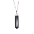 Black Agate Classic Point Gemstone Pendant