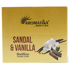Sandalwood And Vanilla Masala Backflow Incense Cones - Pack of 10