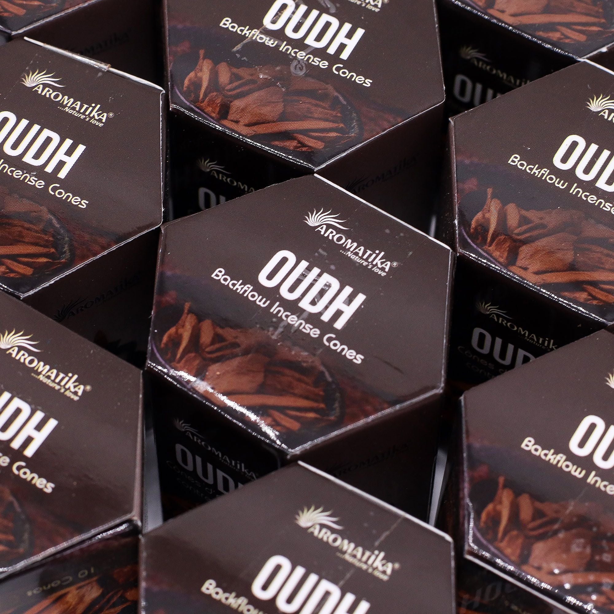 Oudh Masala Backflow Incense Cones - Pack of 10