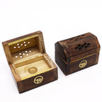Mini Mango Wood Incense Cone Smoke Box