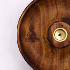 Buddha Wooden Incense Stick And Cone Burner Disc