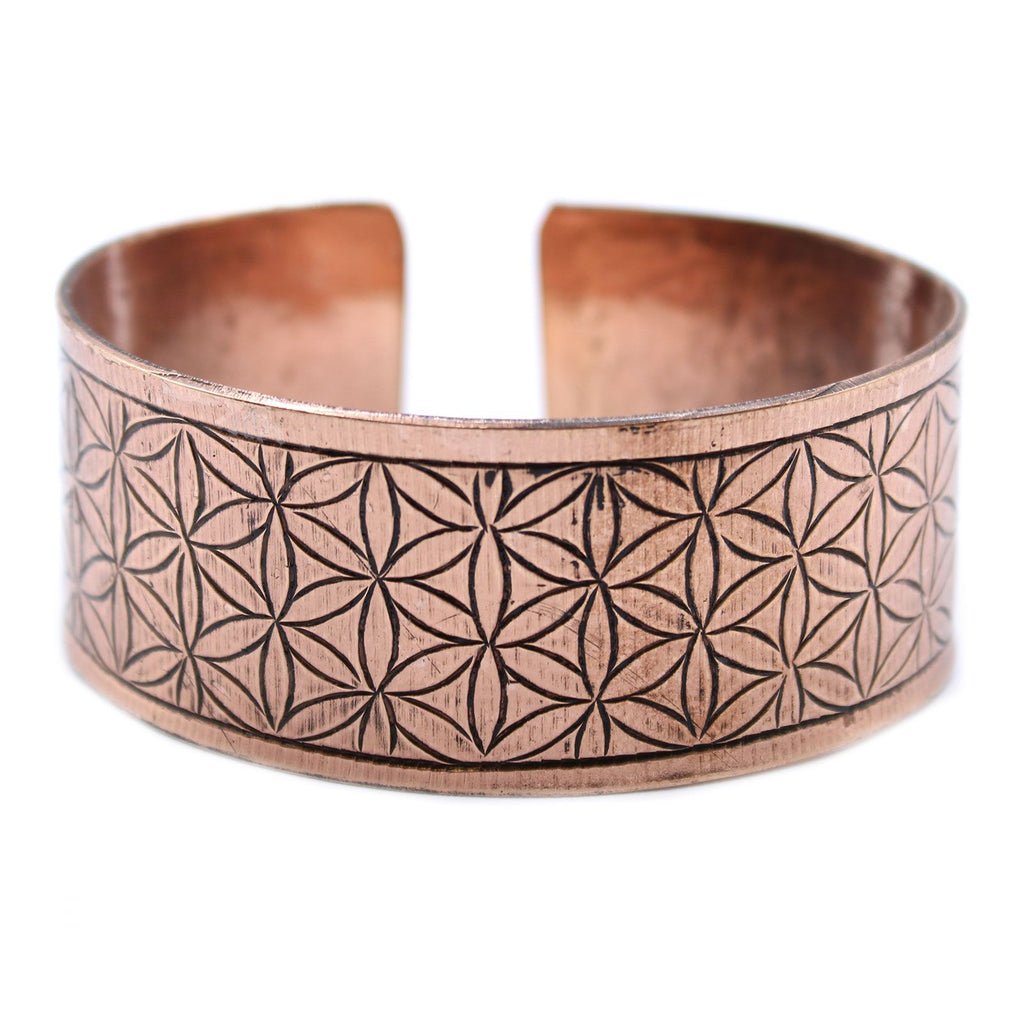 Flower of Life Copper Tibetan Bracelet