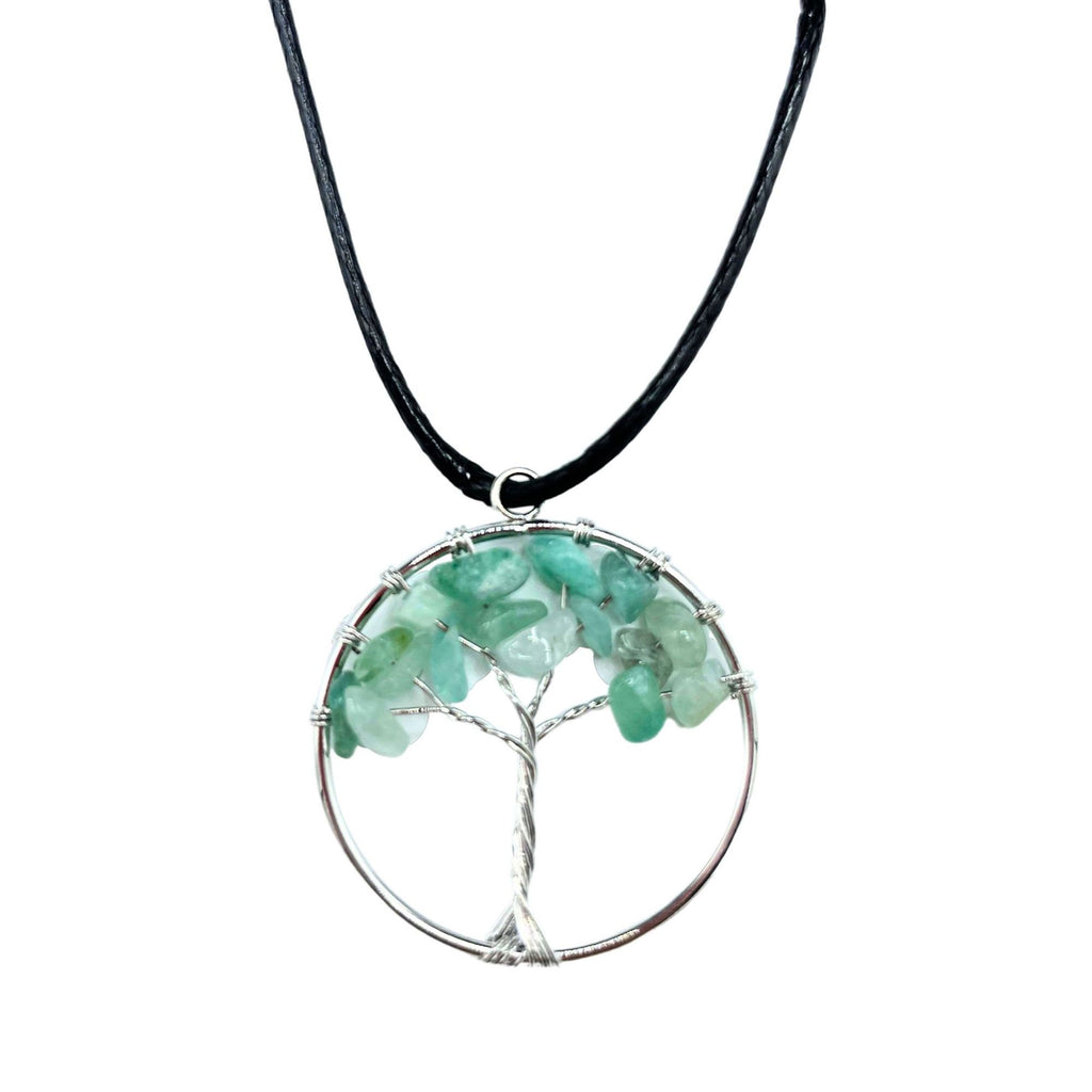 Jade Tree of Life Gemstone Pendant
