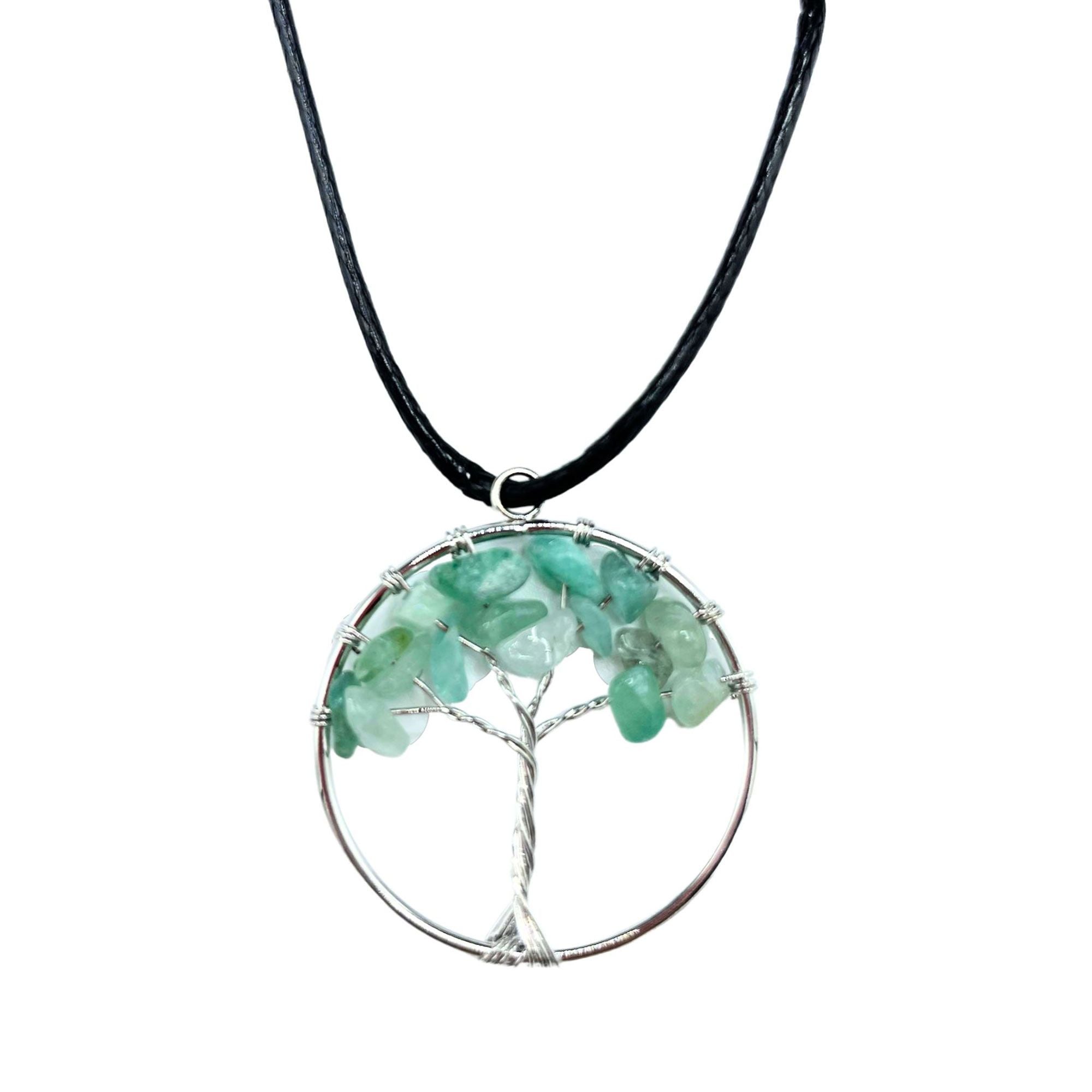 Jade Tree of Life Gemstone Pendant