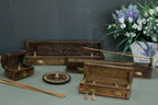 Mango Wood Cone And Stick Incense Burner - Ash Design