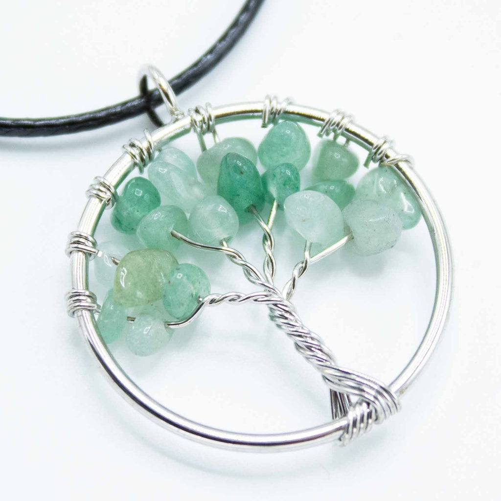Jade Tree of Life Gemstone Pendant