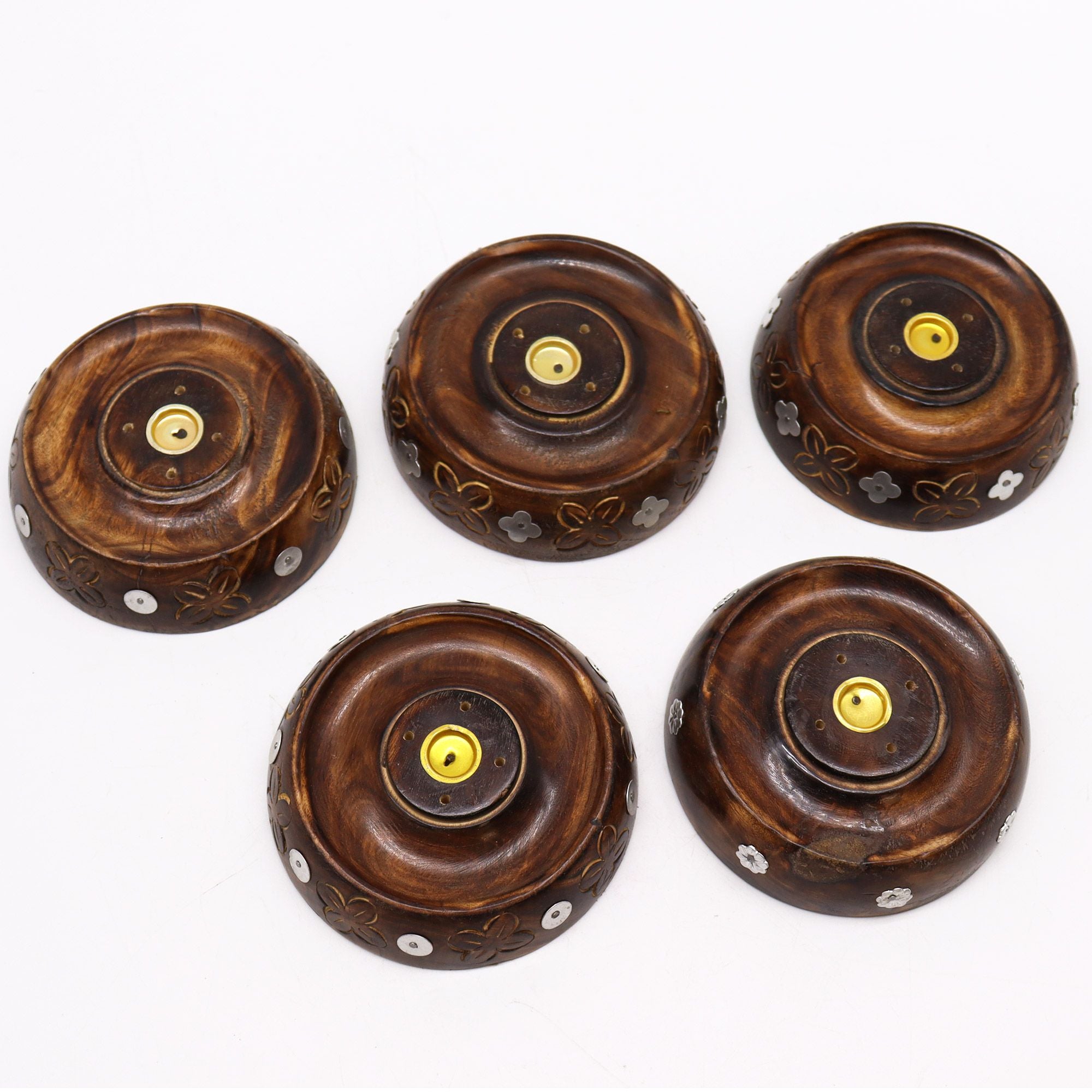 Mango Wood Cone And Stick Incense Burner - Ash Design