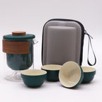 Travel Mountain Teapot Set With Four Cups