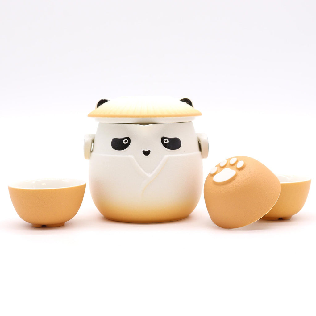 Kung Fu Panda Teapot Set With Two Cups - Travel Pack