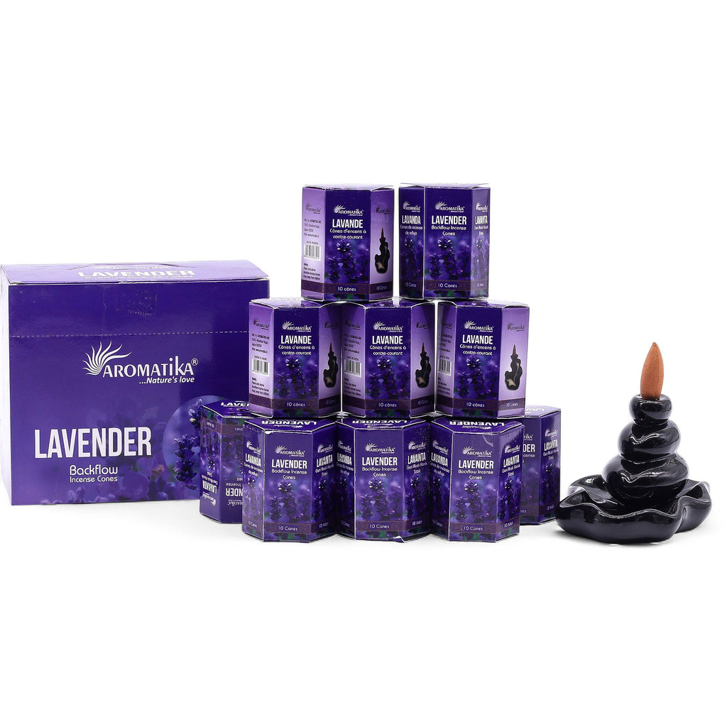 Lavender Masala Backflow Incense Cones - Pack of 10