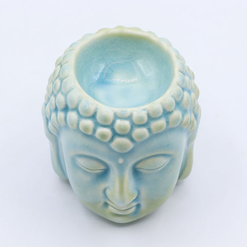 Buddha Oil Burner - Blue
