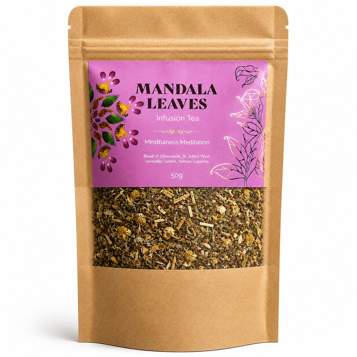 Mindfulness Meditation Loose Leaf Camomile Tea Blend - 50g