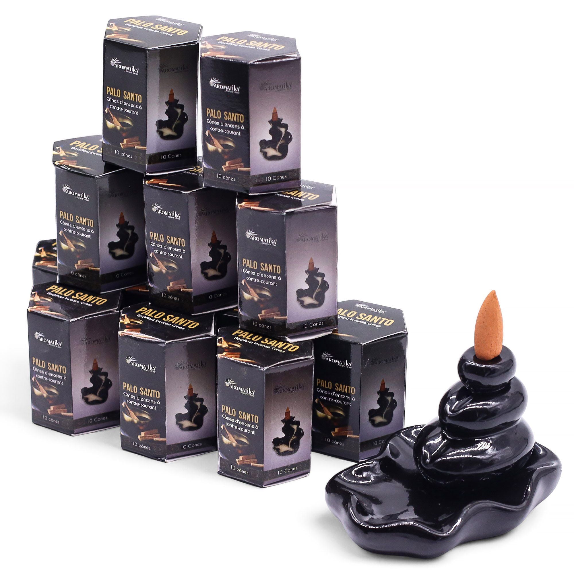 Palo Santo Masala Backflow Incense Cones - Pack of 10