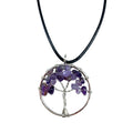 Amethyst Tree of Life Gemstone Pendant