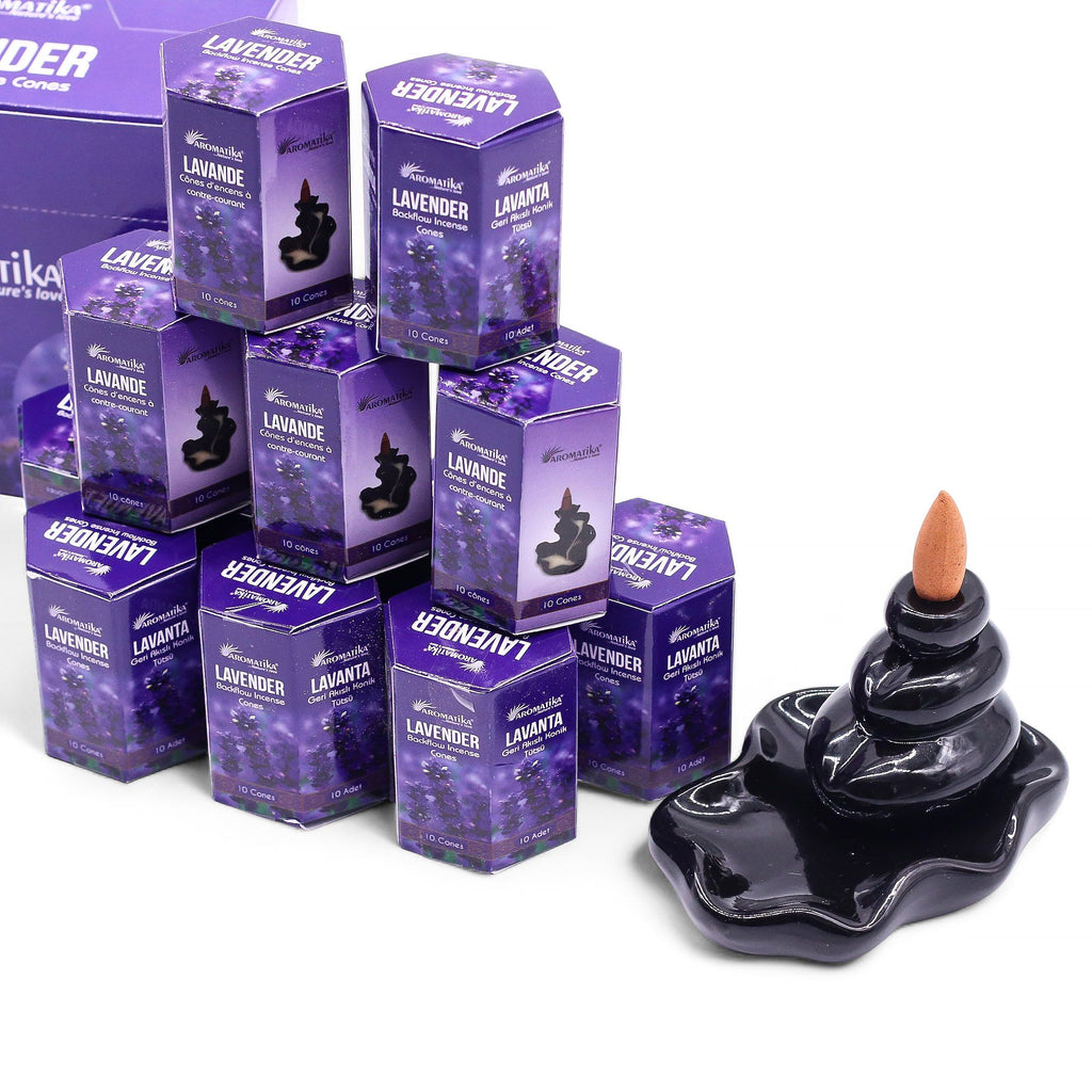 Lavender Masala Backflow Incense Cones - Pack of 10