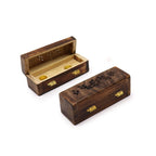 Mango Wood Incense Cone Smoke Box - 6 Inch