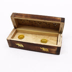 Mango Wood Incense Cone Smoke Box - 6 Inch
