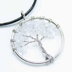 Rock Crystal Tree of Life Pendant