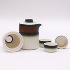 Travel Ceramic Teapot Set With Three Cups