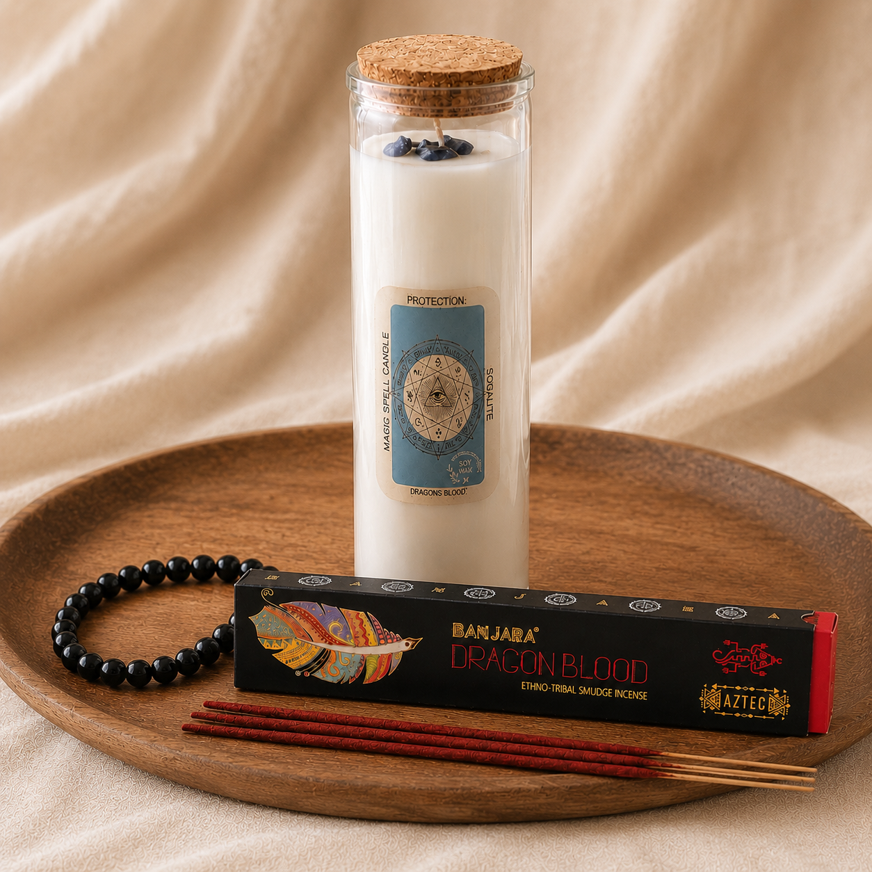 Protection Candle Ritual Gift Set
