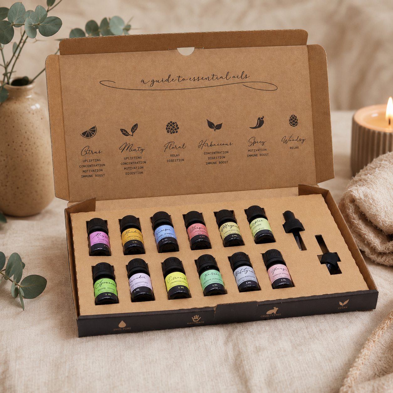 Aromatherapy Essential Oil Set - Spring