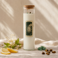 Prosperity Magic Spell Candle - Tiger Eye, Green Aventurine and Lemon Honeysuckle
