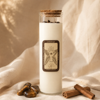 Confidence Magic Spell Candle - Tiger Eye and Cinnamon